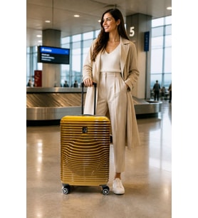 Monalisa Home Nippon Lüks Gold Renk Orta Boy Valiz