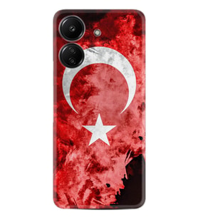 Xiaomi Redmi 13c Kılıf Desenli Silikon Şanlı Türk Bayrağı 3 1395