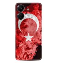 Xiaomi Redmi 13c Kılıf Desenli Silikon Şanlı Türk Bayrağı 3 1395