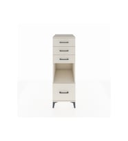 Kronos Dolap Tek Raflı 4 Çekmeceli 44x59x134 Aytaşı-Aytaşı