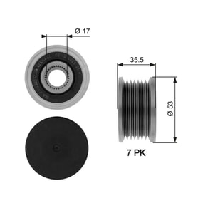 GATES OAP7110 Alternator Kasnagi 7701062985