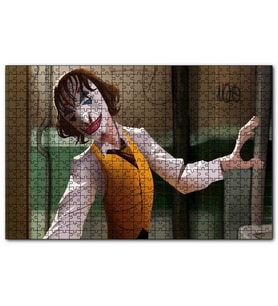 Cakapuzzle Joker Dansı Çizim Görseli  Puzzle Yapboz MDF (Ahşap) (120 Parça)
