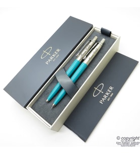 Parker Jotter Original Petrol Yeşili Tükenmez Kalem + 0.5 Versatil (uçlu) Kalem Set  İsme Özel Kalem  Hediyelik Kalem