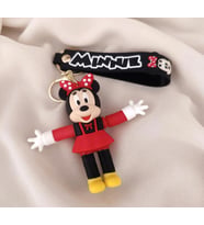 Anahtarlık Silikon Kolları ve Bacakları Uzayan Minnie Mouse Çanta Süsü Oyuncak (Karışık)