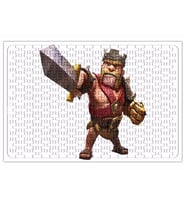 Clash Of Clans Rei Barbaro Puzzle 240 Parça Yapboz