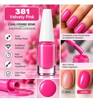 Nail Enamel Oje-381 Kadife Pembe