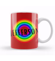 Jefferson Retro Rainbow Style Kupa Bardak Porselen