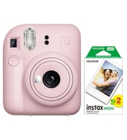 Instax mini 12 Pembe Fotoğraf Makinesi ve 20'li mini Film
