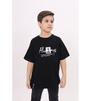 Toontoy Erkek Çocuk Baskılı Tişört (Siyah)