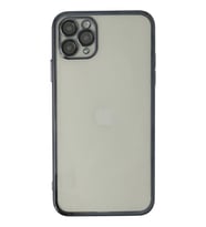 Apple iPhone 11 Pro Max Uyumlu Kılıf Lensli Silikon - Siyah