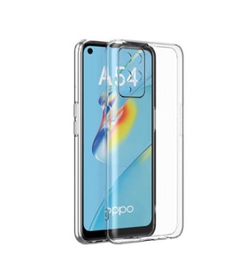 Oppo A54 4G Kılıf Kamera Korumalı Süper Silikon Kapak (Renksiz)