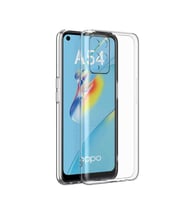 Oppo A54 4G Kılıf Kamera Korumalı Süper Silikon Kapak (Renksiz)