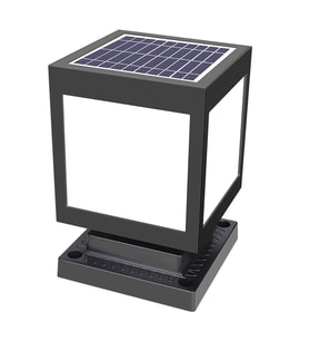 Forlife 30 Watt Solar Set Duvar Üstü Ayaklı Dekoratif Küp Armatür (Beyaz Işık)