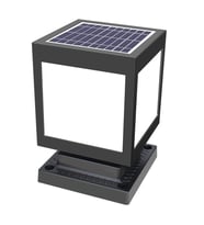 Forlife 30 Watt Solar Set Duvar Üstü Ayaklı Dekoratif Küp Armatür (Beyaz Işık)