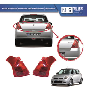 Suzuki Swift Sağ Sol Stop Lambası Takımı 2005-2007