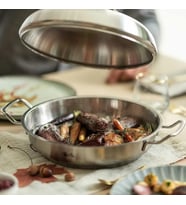 Fissler Orijinal Profi Collection/Paslanmaz Çelik Servis Tavası (Ø 28 Cm, 3,0L) Yuvarlak Kızartma Ta
