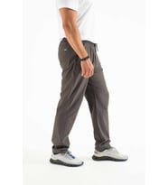 Longberg Erkek Beli Lastikli Bağcıklı Mevsimlik Jogger Spor Pantolon (Antrasit)
