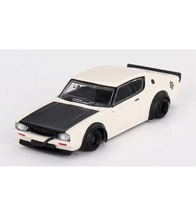 Mini GT 702 Nissan Skyline Kenmeri Liberty Walk White Model Araba