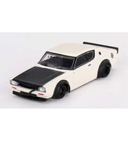 Mini GT 702 Nissan Skyline Kenmeri Liberty Walk White Model Araba