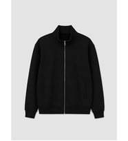 LCW Vision Siyah Dik Yaka Erkek Fermuarlı Sweatshirt