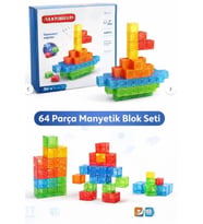 SH59838 MAGNET KÜP YAPI BLOK SETİ 64 PARÇA