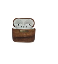 Kişiye Özel Ahşap  Airpods 3. Nesil Kılıf Walnut Guard Pro Kılıf (Ahşap)