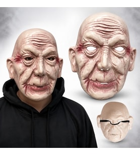Korkunç Yaşlı Adam Gerçekçi İhtiyar Maske