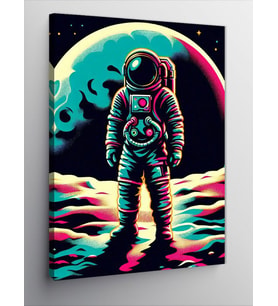 Kanvas Tablo Ayda Astronot