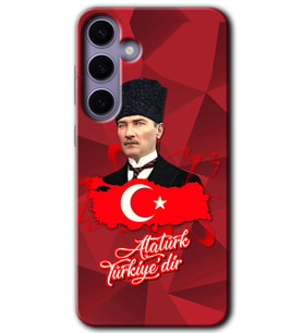Galaxy S24 Kılıf HD Desen Baskılı Kılıf - Atatürkiye
