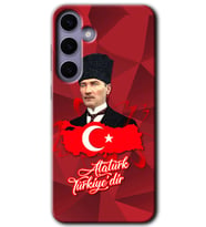Galaxy S24 Kılıf HD Desen Baskılı Kılıf - Atatürkiye
