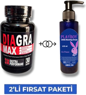 Diagra Max Erkek Performans Geliştirici 30lu Takviye + Mucizevi Libido Arttırıcı 125 ml