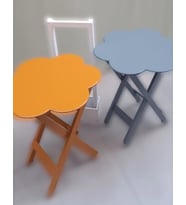 Çanta Zigon 90096 Papatya Model 2li Tk Ahşap MDF Hardal ve Gri Renk Uyum El Yapım