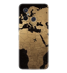 Xiaomi Redmi 12C Kılıf Silikon Desen Özel Seri Map Planet 1656