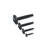 Rysb 3.9x25 mm 100 Adet Siyah Pul Başlı Matkap Uçlu Vida Otomatik Vida
