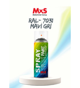 MxS RAL 7031 Mavi Gri Akrilik Sprey Boya 400 ML