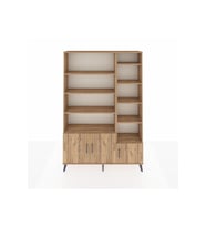 Arges Gardrop 10 Raflı 3 Kapaklı 132x30x195 Çam-Çam
