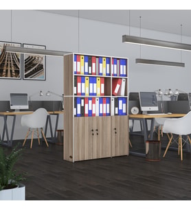 Kenzlife klasör dolabı kilitli alpdem crd 175*120*30 klasörlük kitaplık ofis arkalıksız