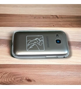 Samsung C3312 Kasa Samsung Galaxy C3312 Uyumlu Siyah Gri Renk Orta Kasa Ön Arka Kapak Tuş Takımı