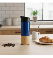 Lexroo 450 ml Bambu Kaplamalı Çelik Termos