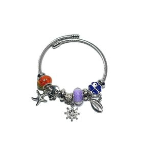JTAW24ÇEB1441 JANTİ ÇELİK BİLEKLİK - PANDOORANIN CHARMLARI SILVER RENK KARARMAZ