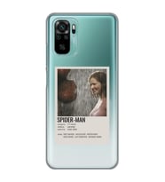 Xiaomi Redmi Note 10 / Note 10S Uyumlu Spider Man Poster Tasarımlı Şeffaf Telefon Kılıfı