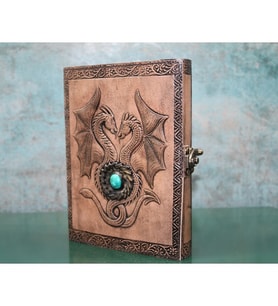 Periboia Taşlı Deri Defter Model 8  (Karışık)