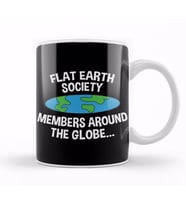Flat Earth Society Members Around The Globe Kupa Bardak Porselen