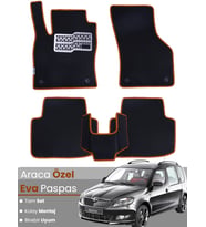 SKODA ROOMSTER (2006-2015) Uyumlu EVA Paspas Tam Set–Oto Paspas,Araca Özel,Kolay Montaj