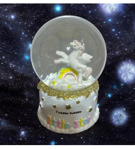 8 cm Müzikli Işıklı  Pony Kar Küresi 3108