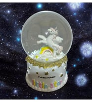 8 cm Müzikli Işıklı  Pony Kar Küresi 3108