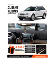 SUBARU OUTBACK (2003-2009) Uyumlu Torpido Örtüsü Torpido Kılıfı - Siyah Gri