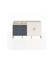 Arges Konsol 4 Raflı 6 Çekmeceli 2 Kapaklı 176x30x99 Aytaşı-Aytaşı/Antrasit