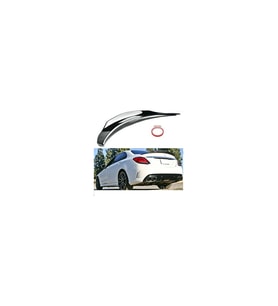 Mercedes W205 Uyumlu Plastik Parlak Siyah Psm Spoiler