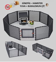 GİNEPİG- HAMSTER -OYUN BAHÇELİ -UYKU ODALI - KATLANABİLİR YP30GP